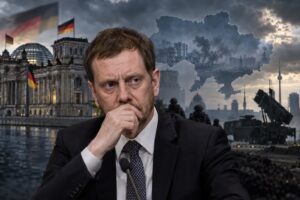 Kretschmer nennt Deutschland Kriegspartei – darf er das? | Symbolbild KI-generiert © 2026 EMH AG JS by OpenAI 5.5